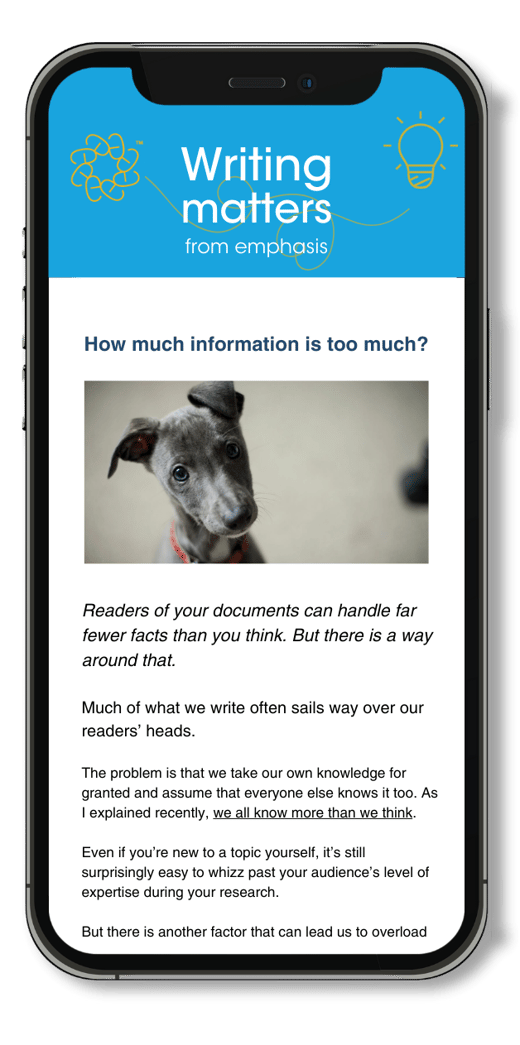 Issue of Writing Matters displayed on a smartphone